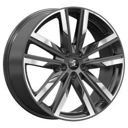 КиК КР014 (20_Audi Q5) 8x20 PCD5x112 ET39 Dia66.6 Diamond Black Gris