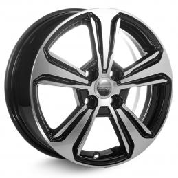 КиК Hyundai Solaris  (КС777) 6x15 PCD4x100 ET48 DIA 54.1  Алмаз-черный